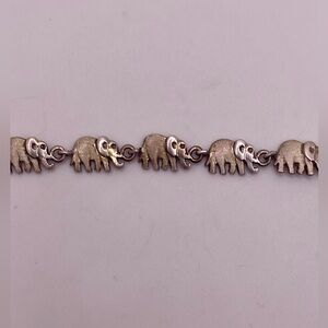 Vintage Sterling silver elephant bracelet